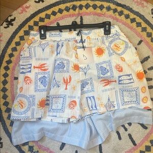 Colorful Nautical Print Shorts- 2 Pack, NWT, Size Large